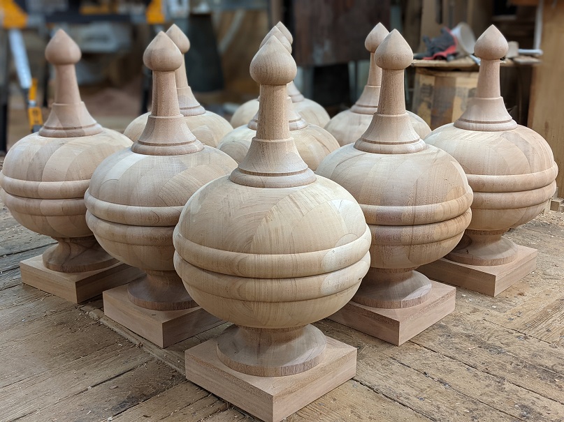 Wooden Finials, Arnold Wood Turning